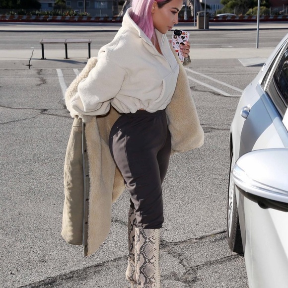 kim kardashian python boots